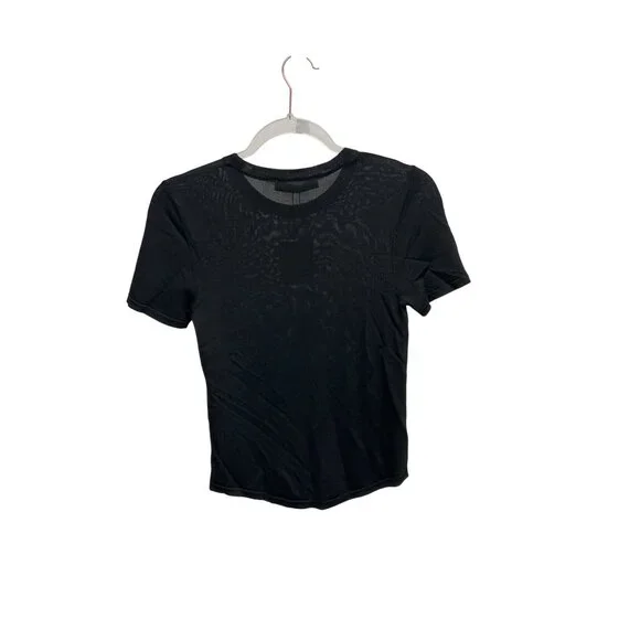 Zara Sheer Black Fitted Top - Picture 4 of 6